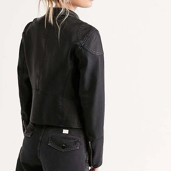 Free people vegan leather jacket - Picture 2 of 3